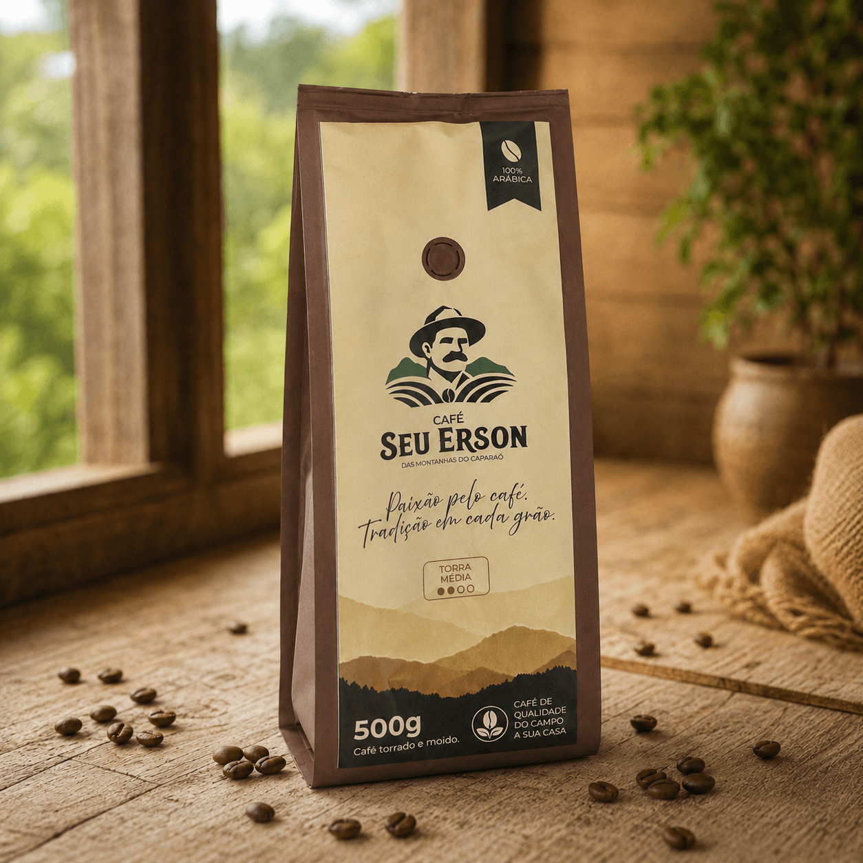Pacote do Café Seu Erson — Torra Média 500g